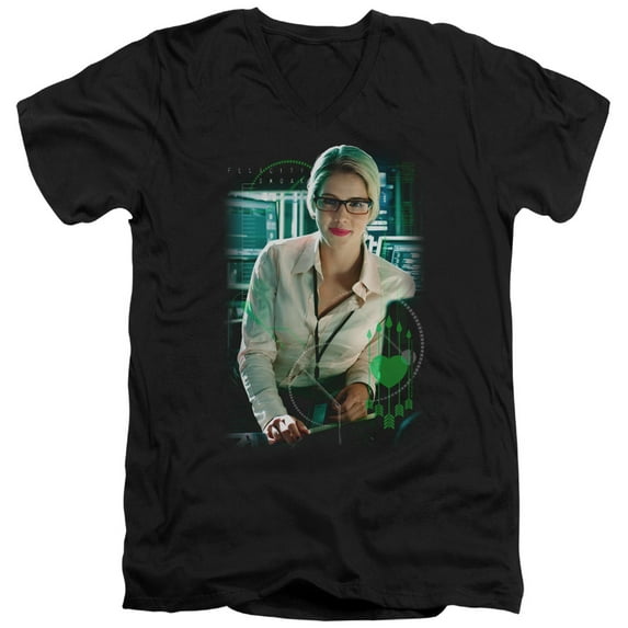 Arrow Felicityoak S/S Adult V-Neck T-Shirt 30/1 T-Shirt Black