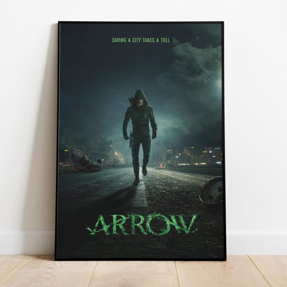Arrow Frameless Wall Art Print Print Tv Show, Unframed Poster