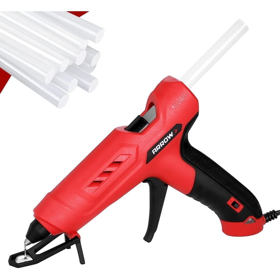 Arrow Full Size Dual Temp Glue Gun Kit with 12 Sticks - Professional ...