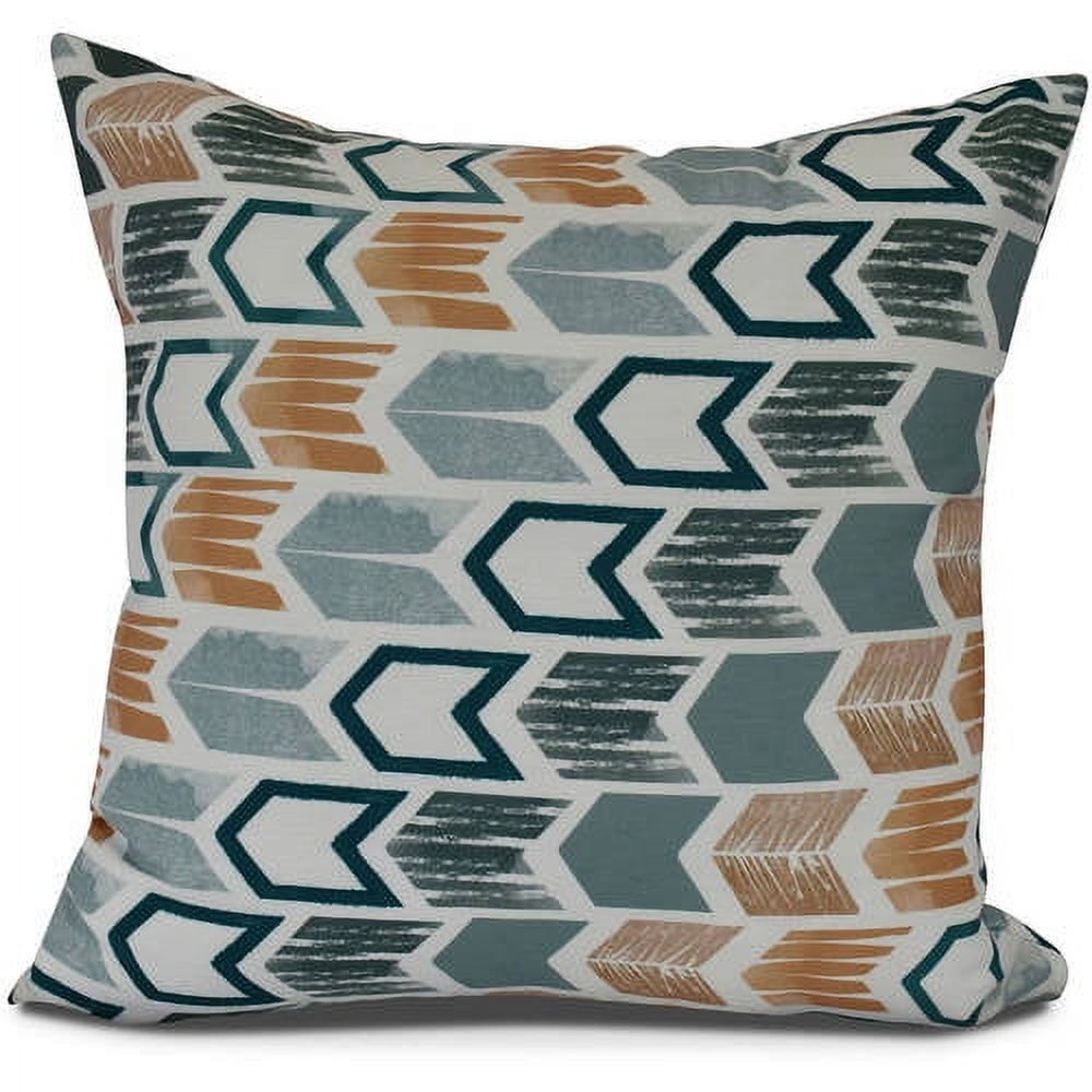 Arrow Geometric Print Pillow
