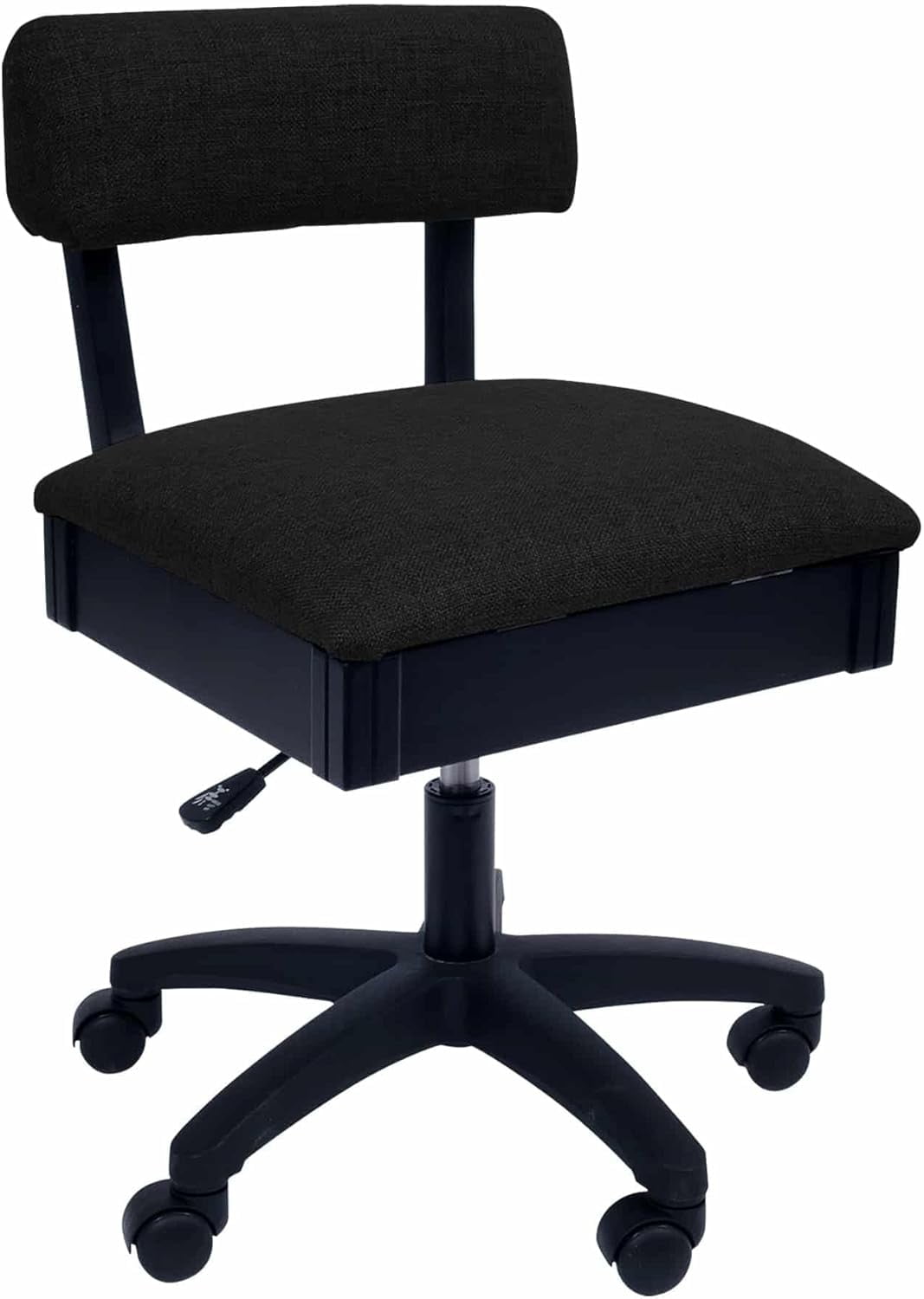 Black Adjustable Height Hydraulic Sewing and Craft Chair