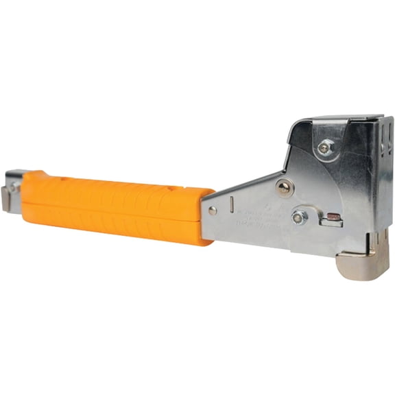 Arrow HT50 Heavy Duty Hammer Tacker, Chromed-Steel Manual Stapler with Sure-Grip Handle, Dual-Capacity Rear-Load Magazine, Fits 5/16, 3/8", or 1/2" Staples