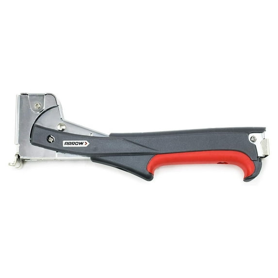 Arrow HTX50 Professional Heavy Duty Hammer Tacker, Manual Stapler for Construction and Insulation, Ergonomic Grip Handle, Dual-Capacity Rear-Load Magazine, Fits 5/16”, 3/8", or 1/2" Staples , Grey
