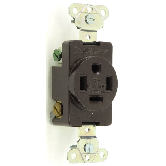 Arrow Hart 5759 Single Receptacle Back and Side Wired 20 Amp 120/250VAC 3 Pole, 4 Wire Grounding
