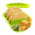 thumbnail image 1 of Arrow Home Plastic Fiesta Taco Plate, Holds 3 Tacos and 2 Sides - 4 Pack (Green), 1 of 8