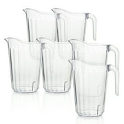 Arrow Home Products 60 Ounce, Clear Stacking Pitcher Pack of 6