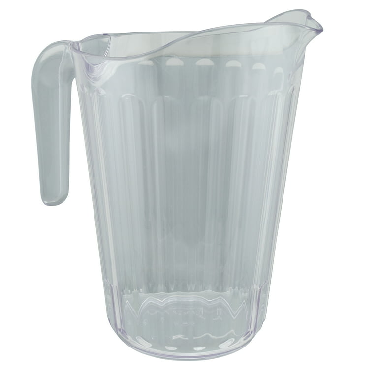Arrow 1 Gallon Plastic Pitcher with Lid - Clear Plastic Pitcher for  Refrigerator, Fill with Cold Drinks - BPA Free, Space-Saving Rectangular  Design 