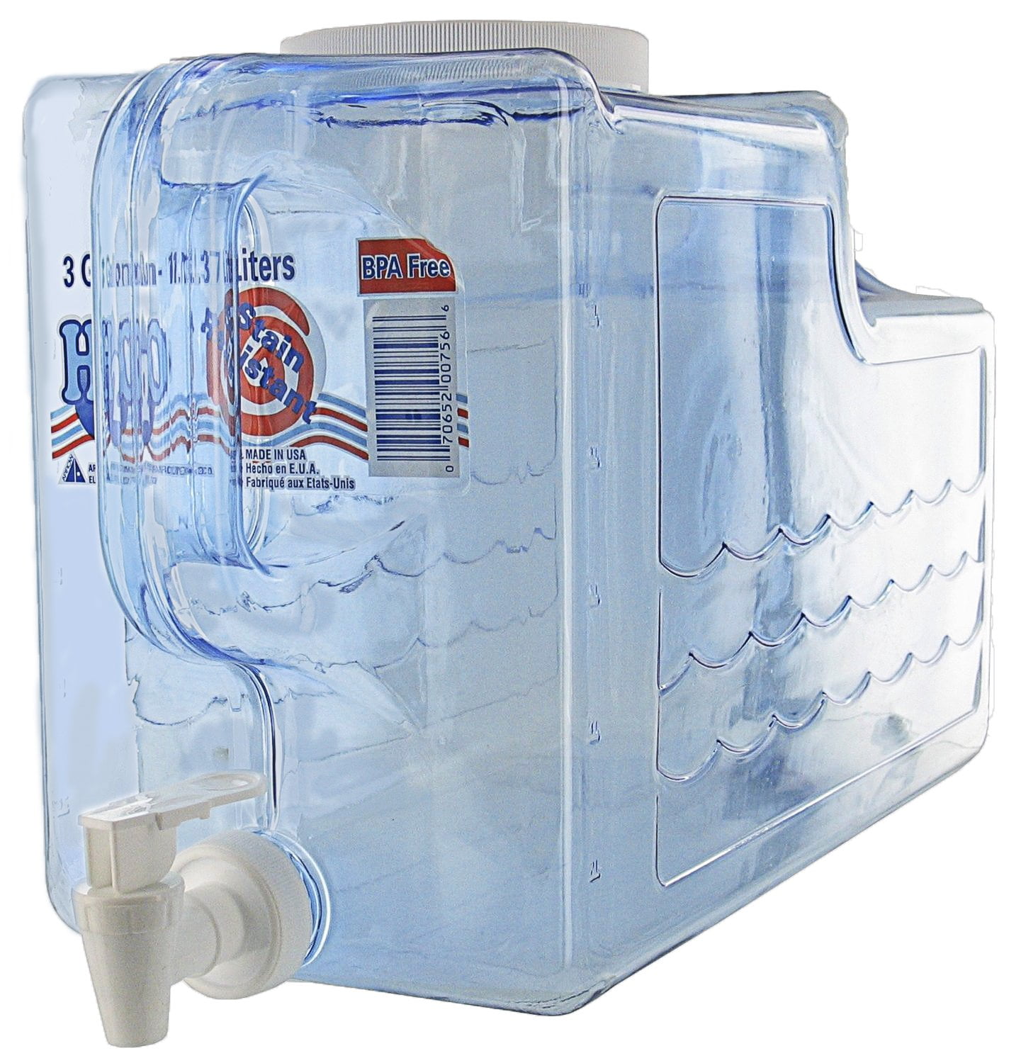 BEV Tek 3 Gallon Drink Dispenser, 1 Dishwashable Beverage Dispenser - Detachable Tank, Includes Decals, Black Plastic Carnival Juice Dispenser, with S