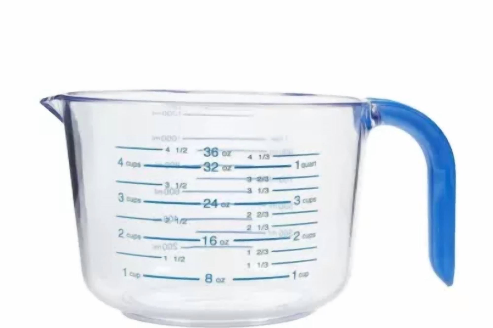 Arrow Home Products Plastic Measuring Cups For Liquids, 4.5 Cups - With ...
