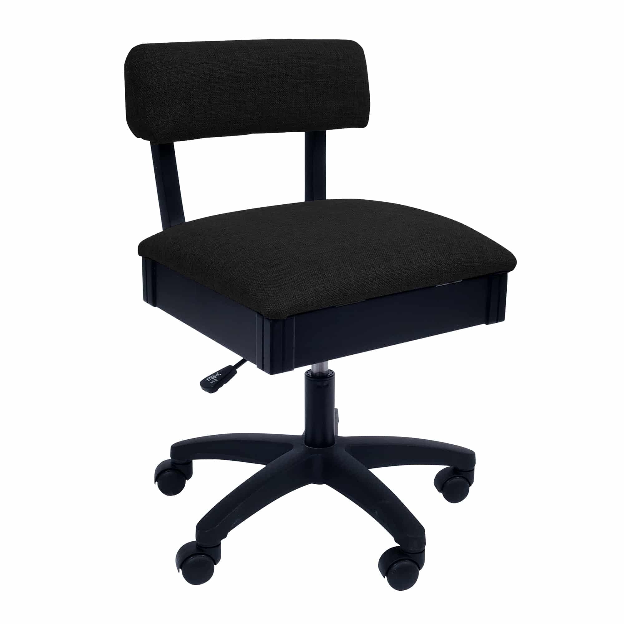 Black Adjustable Height Hydraulic Sewing and Craft Chair