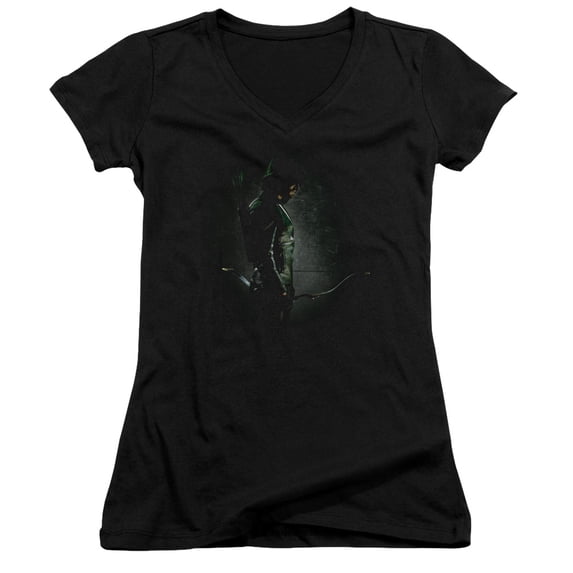 Arrow In The Shadows Junior Women's T-Shirt V-Neck Black