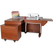 Arrow Kangaroo & Joey Sewing Cabinet - Teak