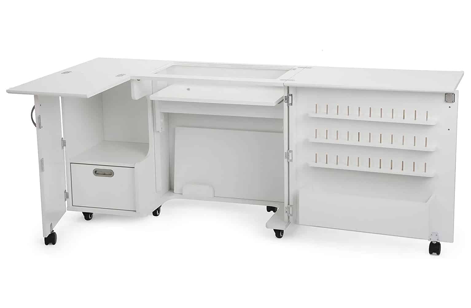 Arrow Kangaroo Wallaby Sewing Cabinet (Ash White)