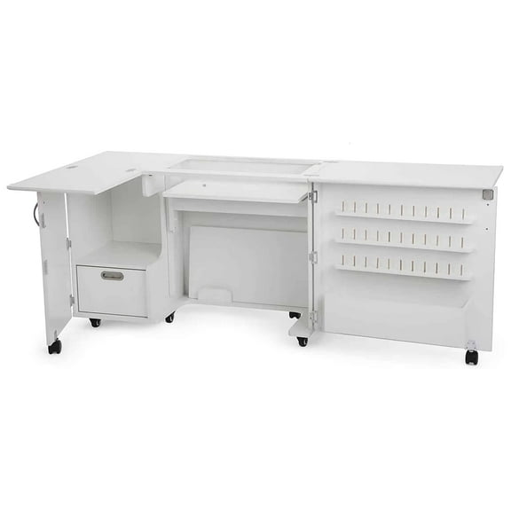 Arrow Kangaroo Wallaby Sewing Cabinet (Ash White)