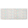 thumbnail image 1 of Arrow Kitchen Mat, Colorful Arrows Leaves Feathers Pattern Boho Modern Print, Plush Decorative Kitchen Mat with Non Slip Backing, 47" X 19", Yellow White, by Ambesonne, 1 of 1
