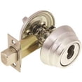 thumbnail image 1 of Arrow Lock E61-IC-346-144-26D E60 Single Cylinder IC Core Deadbolt with Locks, Dull Chrome, 1 of 1