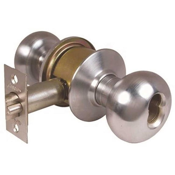 Arrow Lock M11TA-IC-300-121-26D MK BS IC Less Core Entry Lockset Tudor Door Knob, Dull Chrome