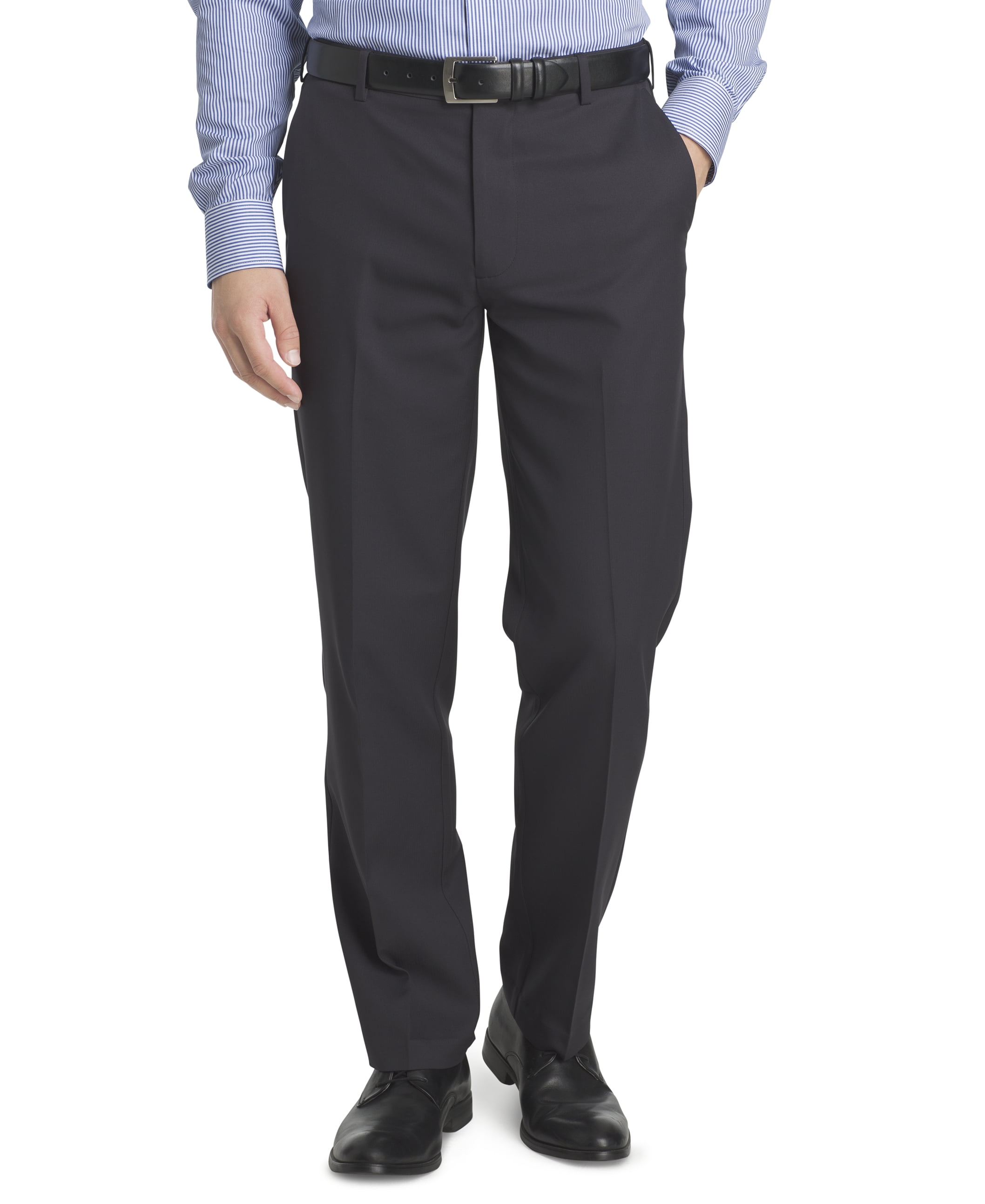 Buy ARROW Mens Flat Front Slim Fit Solid Formal Trouser | Shoppers Stop