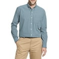 thumbnail image 1 of Arrow 1851 Men's Big Hamilton Poplins Long Sleeve Button Down Plaid Shirt, Legion Blue, 2X-Large Tall, 1 of 2