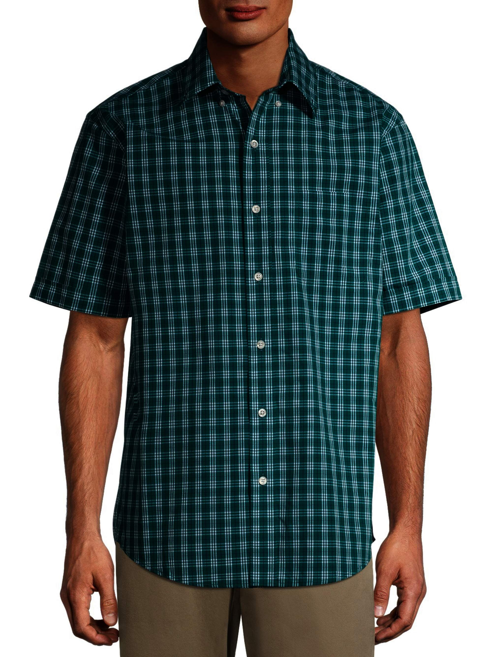 Arrow Men's Big and Tall Hamilton Poplin Wrinkle Free Short Sleeve Shirt