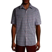 ARROW Men's Big and Tall Hamilton Poplin Wrinkle Free Short Sleeve Shirt
