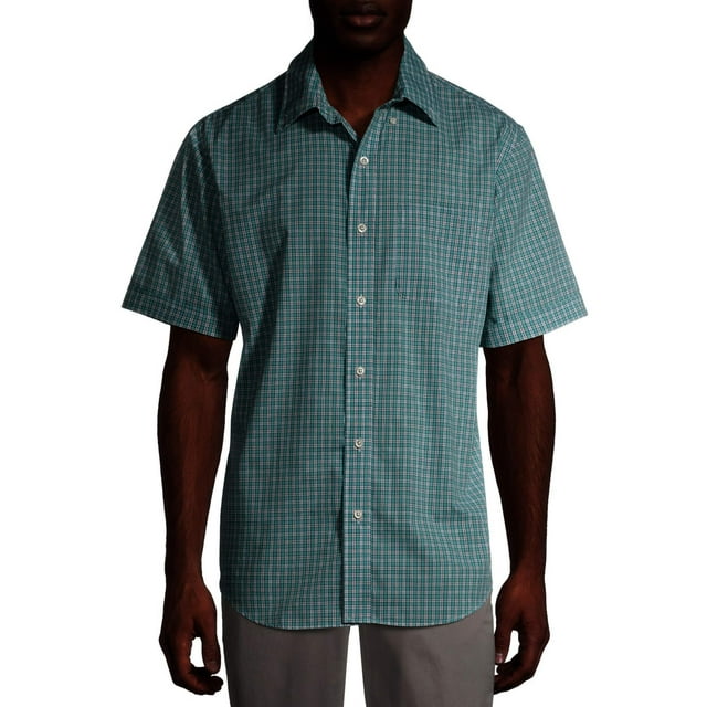 Arrow Men's Big and Tall Hamilton Poplin Wrinkle Free Short Sleeve Shirt