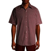 ARROW Men's Big and Tall Hamilton Poplin Wrinkle Free Short Sleeve Shirt