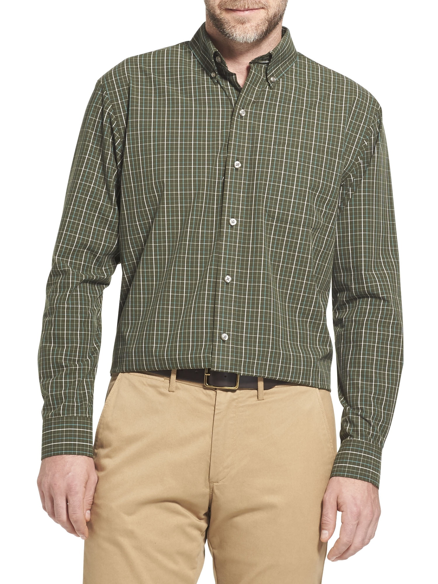 Men's Tall Performance Button-Down Long Sleeve - White main image 0