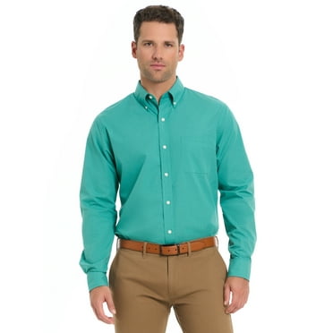 Arrow Men’s Hamilton Button Down Dress Shirt with Long Sleeves