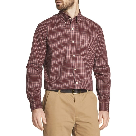 Arrow Men's Hamilton Poplin Wrinkle Free Long Sleeve Shirt