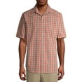 thumbnail image 1 of Arrow Men's Hamilton Poplin Wrinkle Free Short Sleeve Shirt, 1 of 6