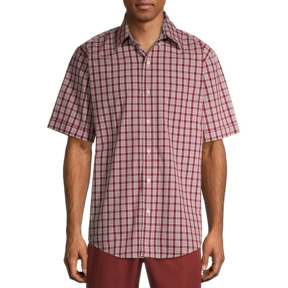 Arrow Men's Hamilton Poplin Wrinkle Free Short Sleeve Shirt