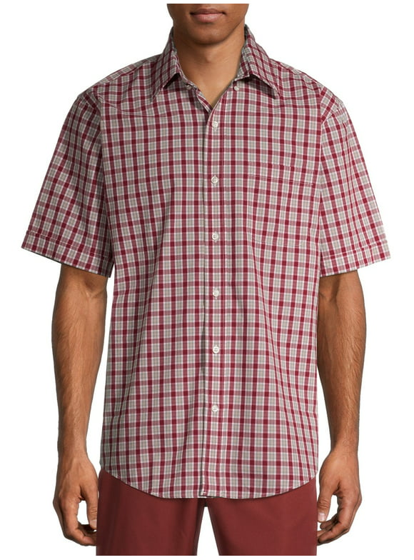 Arrow Men's Hamilton Poplin Wrinkle Free Short Sleeve Shirt