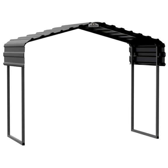 Arrow 10 x 6 x 7 ft Charcoal Metal Canopy