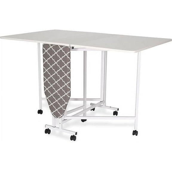 Arrow Millie Cutting & Ironing Table - White