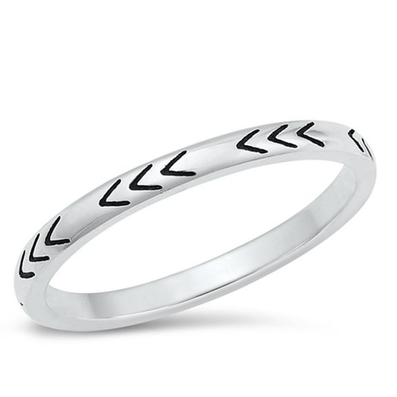 Arrow Moving Forward Ring .925 Sterling Silver Band Jewelry Female Male Unisex Size 9