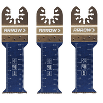 Arrow OSC101-3 1-1/4" Extended Plunge Thick Wood Blade, Plunge Thick Wood, 3 Piece