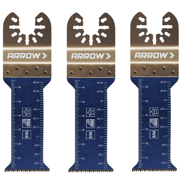 Arrow OSC101-3 1-1/4" Extended Plunge Thick Wood Blade, Plunge Thick Wood, 3 Piece