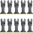 thumbnail image 1 of Arrow OSC102-10 Tough Curve Wood Oscillating Tool Blade for Hardwood, Wood, PVC, Drywall, Universal, Fits Most Multitools, 1-¼ Inch, 10-Pack, 1 of 3