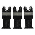 thumbnail image 1 of Arrow OSC125PW-3A Bi-Metal Oscillating Blades for Cutting Wood, Wood with Nails, PVC, 1-3/8 inch, 3/PK, 1 of 7