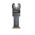 thumbnail image 1 of Arrow OSC201-1 Titanium Coated Bi-Metal Oscillating Tool Blades for Metal (nonferrous), Wood, Wood with Nails, PVC, Drywall, Universal, Fits Most Multitools, 1-1/4 inch, 1 of 3