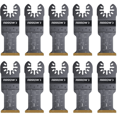 Arrow OSC202-10 1.25 in. Titanium Metal Blade - 10 Piece