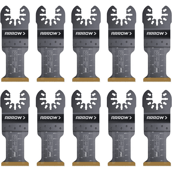Arrow OSC202-10 1.25 in. Titanium Metal Blade - 10 Piece