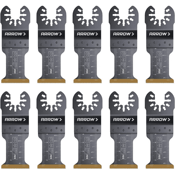 Arrow OSC202-10 1.25 in. Titanium Metal Blade - 10 Piece