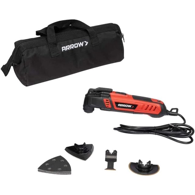 Arrow OSC9500A Oscillating MultiTool Kit, Sander Tool, and Drywall Saw