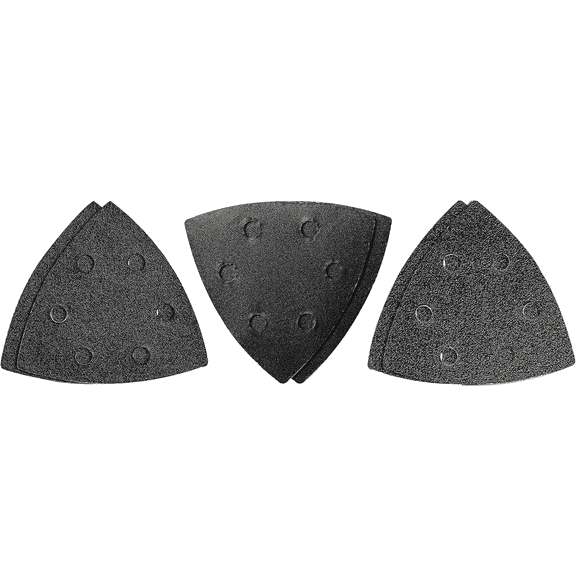 Arrow OSCTSD-1 Multipurpose Sanding Sheets Multipack for Oscillating Tools for Wood and Metal, 6-Piece Set Includes 60-Grit, 120-Grit, and 240-Grit Sandpaper, Universal, Fits Most Multitools