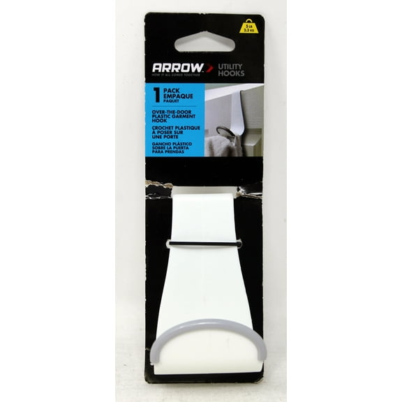 Arrow Over-The-Door Plastic Garment Hook 5 Lbs, 1 Count