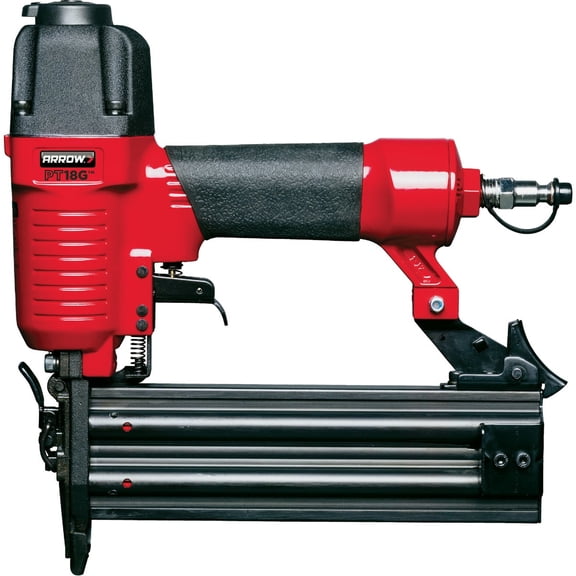 Arrow PT18G Gauge Oil-Free Pneumatic Brad Nailer - Small Light Trim and Interior Molding Work, Operates Up to 100psi Compression Unit, Fits 5/8", 3/4", 1", 1.5", 2" Brad Nails