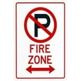 thumbnail image 1 of Arrow Pointing Left-Right Fire Zone No Parking Metal Warning Signs, Cautions Tin Sign, Posted Signs for Street Business Wall Decor 8 x 12 Inch, 1 of 4
