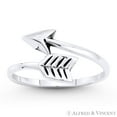 thumbnail image 1 of Arrow & Quill Archery Charm Bypass Ring in Oxidized .925 Sterling Silver, 1 of 1